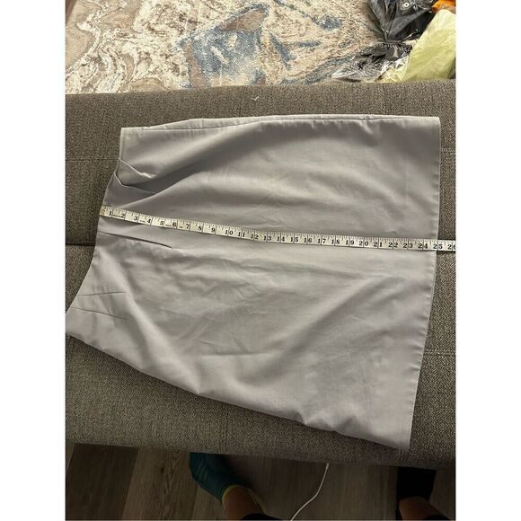 Marni Gray Pencil Skirt Size EU 44 US 12 Zipper Back Closure Drapey Italy - Picture 12 of 13
